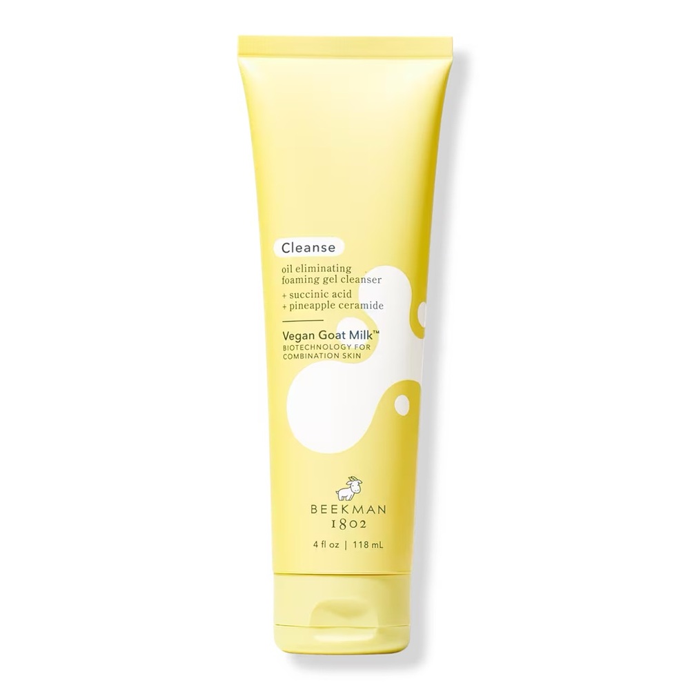 Beekman 1802 Vegan Goat Milk Oil Eliminating Foaming Gel Cleanser 4fl oz